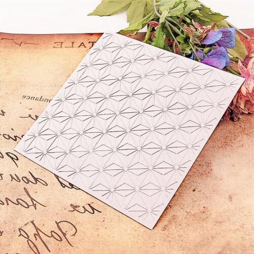 15x15cm The star line Birthday wreath Embossing folders Plastic Scrapbooking DIY Template Fondant Cake Photo Album Card Making