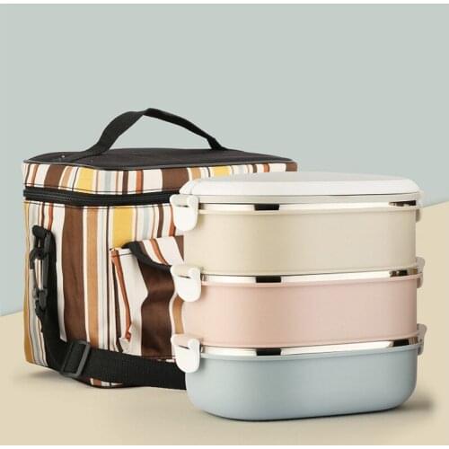 Portable Container For Food Storage Thermal Bento Box Japanese Style For Kids School Picnic Lunch Boxs Insulation Dinner Sets