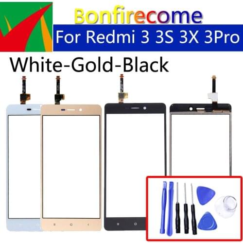 5.0" For Xiaomi Redmi 3 3S 3X 3Pro Touch Screen Panel Sensor LCD Display Glass Lens Panel Digitizer Replacement Parts