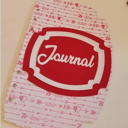 WYSE Journal Planner Dies 3 Metal Cutting Dies Junk Notebook Word Craft Die Scrapbooking for DIY Decorative Embossing Card