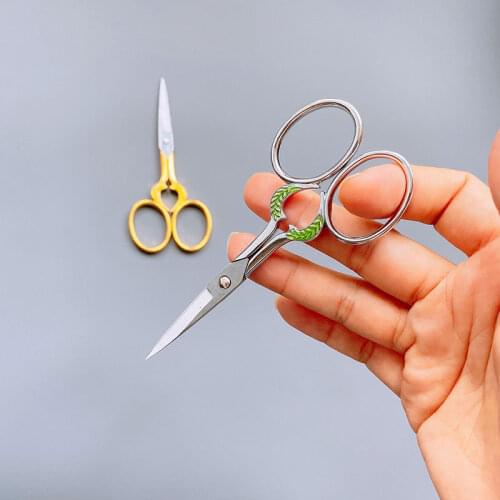 1Pcs Sewing Embroidery Scissor Fabric Craft Art Cross Handicraft Tailor Vintage Scissors Stitch Retro Needlework Tailor Shears