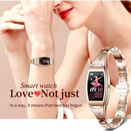 MK26 Womens Watches Smart Watch Waterproof Fitness Tracker Heart Rate Smartwatch Color Screen Wrist Watch