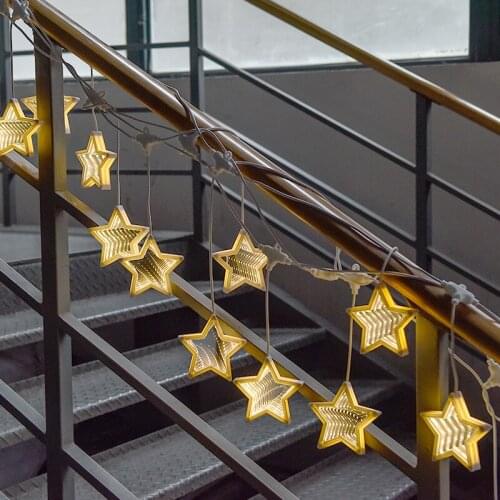 JSEX LED lighting String 18ft/5.5m 3D Tunnel Light Fairy Lights Led Decoration Holiday Lighting Christmas Tree Lamp Night L