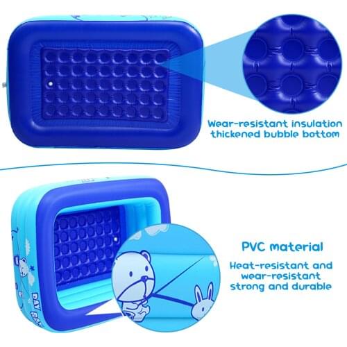 Thickening Inflatable Swimming Pool Family Summer Outdoor Water Play Pool Bathtub with Bubble Bottom swimming pool for kids