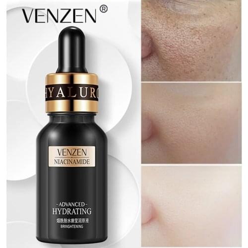 VENZEN Niacinamide Moisturizing Face Serum Anti-Wrinkle Firming Anti-Aging Nourishing Serum Lift Face Skin Care 15ml