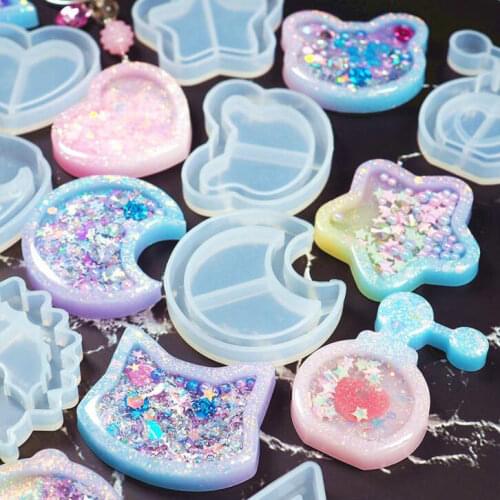 1pc Shaker Mold DIY Jewelry Mold Pendant Accessory Hedgehog Silicone Mold Handmade Charm Epoxy Resin AB Resin Shaker Making