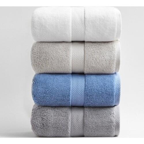 100%Combed Cotton Bath Towel Adult Larger and thicker Towels for Bathroom Spa Hotel Quality Soft Absorbent Shower Towel 800g 1PC