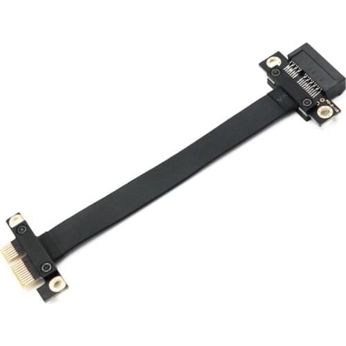 24cm Extension Adapter 180 Degree PCI Express Gen3 36 Pin 1X 16X Gold Plated Miner Graphics Card Extension Adapter Cable Wire