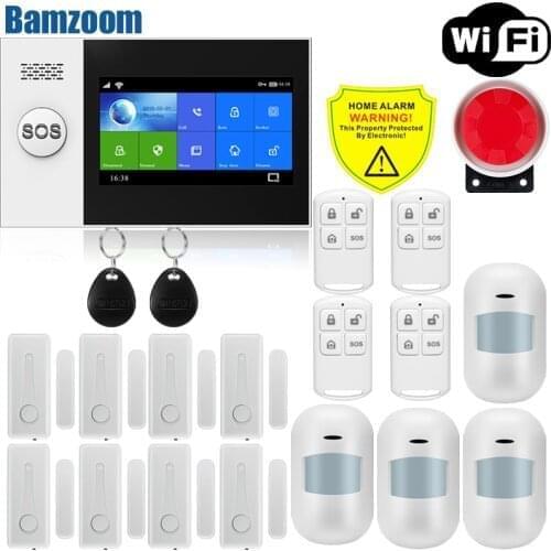 Wireless Home WIFI GSM Home Security With Motion Detector Sensor Burglar Alarm System APP Control