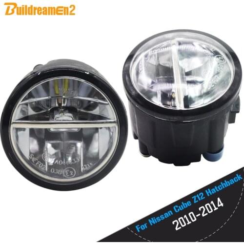 Buildreamen2 For Nissan Cube Z12 Hatchback 2010 2011 2012 2013 2014 Car Styling LED Bulb Fog Light DRL Daytime Running Light 12V