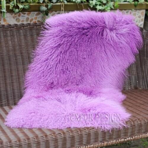 CX-D-24M Home Sheepskin Rugs and Carpets For Living Room Genuine Mongolian Lamb Fur Blanket