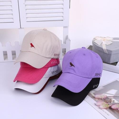 Doitbest 2021 cotton baseball caps mom hat for women men Little bird embroidery spring sports snapback cap summer gorras hombre