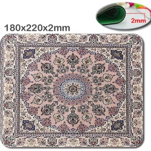 Selling Arab flower-like model gray multi-level anti-skid carpet durable lasting comfort photoelectric mouse pad creative mode