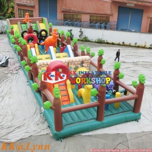 Giant Soft Playground Bouncer Wholesale Kids Inflatable Jumping Land, Inflated Fun City, Indoor Amusement Park