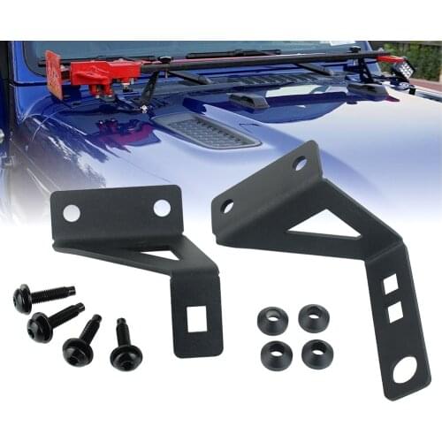 For Jeep Wrangler JK JL 2007-2019 High Lift Jack Mount kit Hood/Door Hinge Bracket