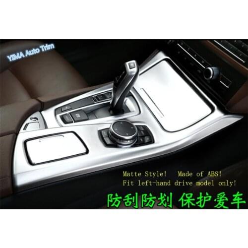 Lapetus For BMW 5 Series F10 525i 535i 2014 2015 2016 ABS Auto Styling Stalls Gearshift Box Frame Cover Trim 3 Pcs / 2 Colors