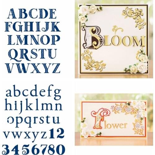 Alphabet Number Metal Cutting Dies Stencils for DIY Scrapbooking Paper Cards Crafts Making Decorative New 2019 Dies Cutting