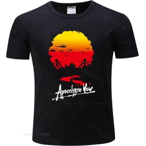 Men o-neck tshirt fashion brand t-shirt black new Gorgeous Men T Shirts Apocalypse Now T-shirt Movie Vietnam War Congo Tshirt