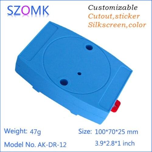 Wall mount plastic enclosure control box (6pcs) 100*70*25mm plastic case electronics electrical junction box din rail enclousre