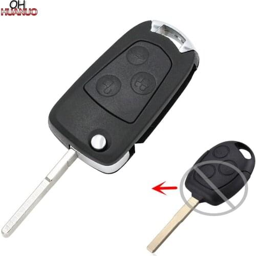 New Replacement Uncut Modified Folding Flip Remote Car Key Case Shell for Ford Focus Fusion Mondeo Switchblade 3 Button