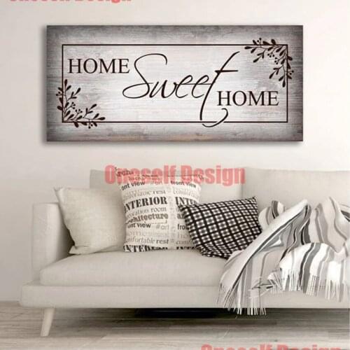 Popular 5d diamond painting full livingroom wall sticker mosaic diamond family home sweet home 5d diamond embroidery full set