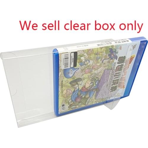 10pcs Clear transparent PET box cover For PSV for PS VITA game storage protection collection box Protective Box