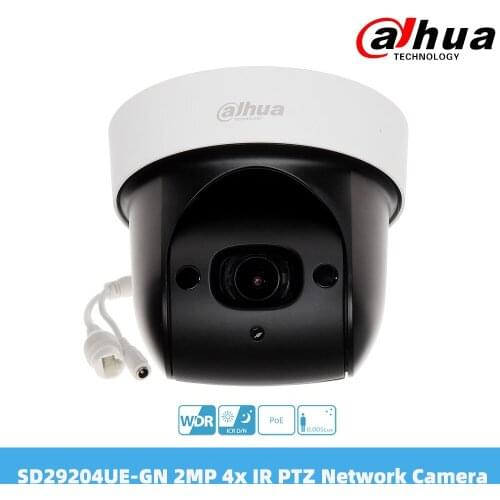 Dahua SD29204UE-GN 2MP 4x Starlight IR PTZ Network Speed Dome IP Camera 1080P IVS Support PoE