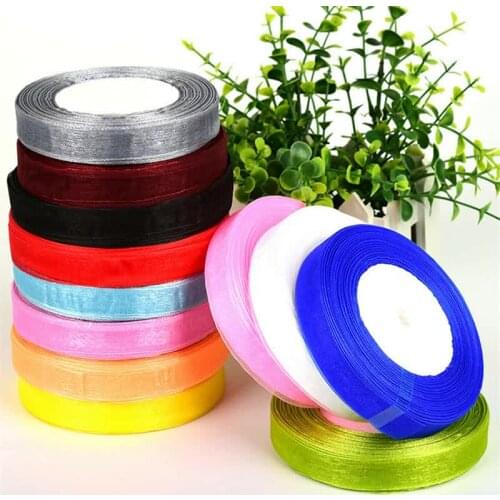 45 yard Snow Yarn Organza Gauze Ribbon Knitting Weaving Plastic Mesh Sheet Handbag Wedding Hair Accessories DIY Scrapbooking