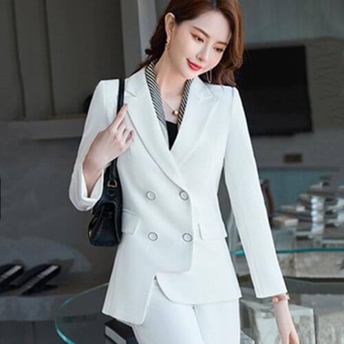 2021 high-end light luxury professional suit women Korean fashion autumn and winter new business suits