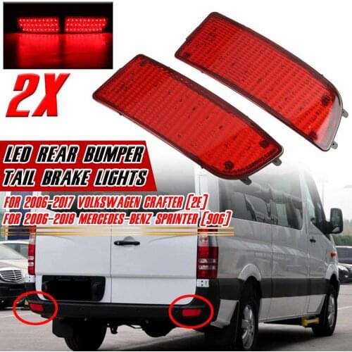 Rear Bumper Reflector Light Tail Stop Brake Light for Mercedes for Benz Sprinter W906 for Volkswagen for VW for Crafter 2E 06-18