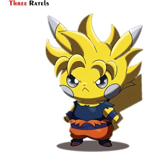 Three Ratels FC372 Cute Funny Anime Japanese Cartoon 3D Stickers For Car Macbook Decal