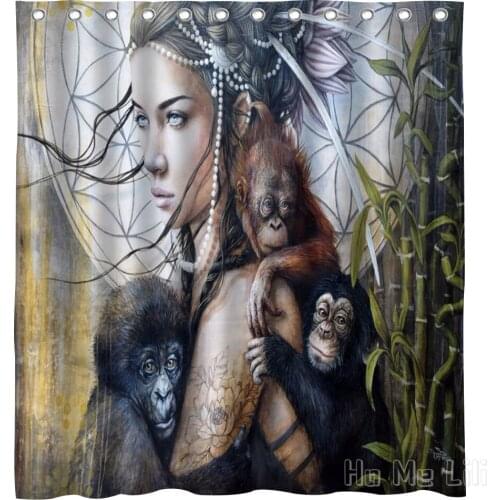 Sophie Wilkins Art Design Waterproof Shower Curtain Bathroom Decor