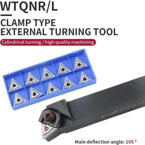 WTQNR1616H16 WTQNR2020K16 WTQNR2525M16 WTQNR3232P16 CNC Cutt tool holder Use TNMG160404 TNMG160408 carbide insert
