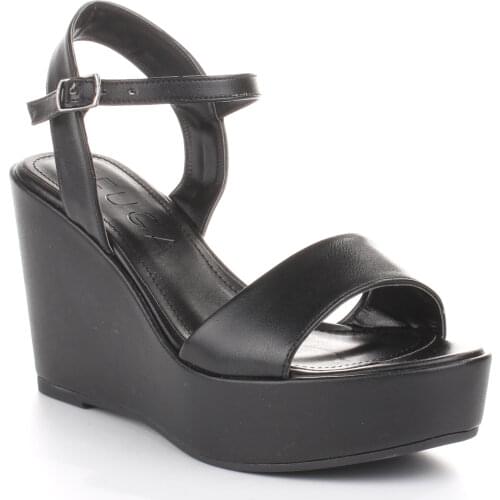 Womens Sandals Black Casual Wedge Heeled Shoes 2021 Summer Season