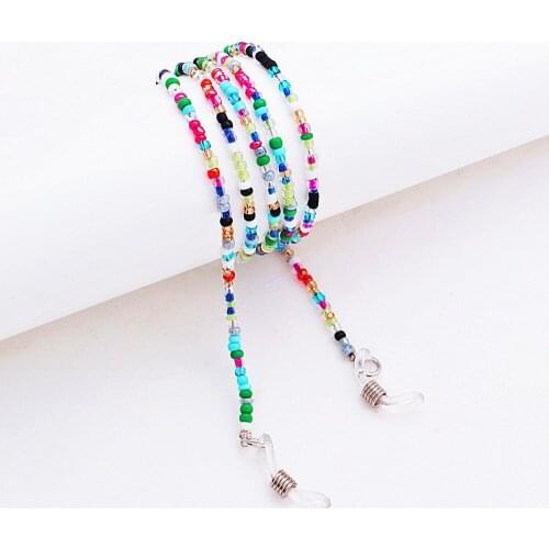 LuReen Eyeglass Chains for Women Beaded Colorful Eyeglass Chain Holders Around Neck Vintage Sunglasses Chain Lanyard Necklace