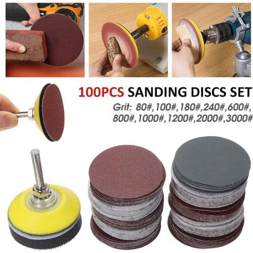 1set Sandpaper 80-3000 Grits Mixed Sander Sanding Discs Pads Hook & Loop Sandpapers For Polishing Cleaning Tool
