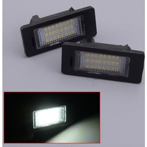 1 Pair 12V 24 LED License Plate Light Lamp ABS Fit for BMW 1 3 4 5 Series E39 E60 E70 E82 E90 E92 F20 F21 F30 X1 X3 X5 X6 2013