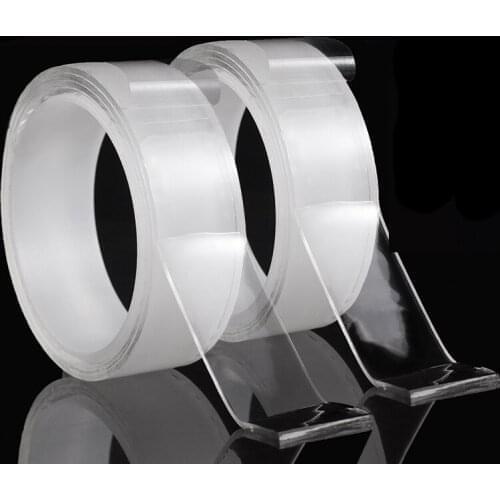 100 Pcs Nano Magic Double Sided Tape Transparent Traceless Reusable Adhesive Tape for Home Office Car Outdoor Decor Wholesale k2