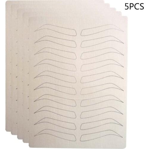 5 Microblading Supplies Permanent Makeup Eyebrow Tattoo Practice Latex Skin Eyebrow Cosmetic Training No Ink Needed Dotting Line