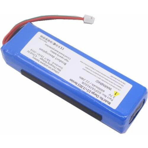 5pcs /lot 6000mAh GSP1029102R battery For JBL Charge 2 Plus Charge 2+ Charge 3 2015 Version GSP1029102R P763098 Speaker