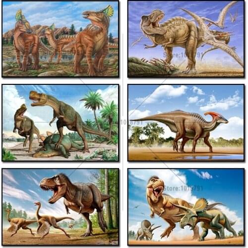 5D DIY Diamond Embroidery Home Decoration Animal Dinosaur Diamond Painting Cross Stitch Rhinestone Decoration Mosaic Needlework