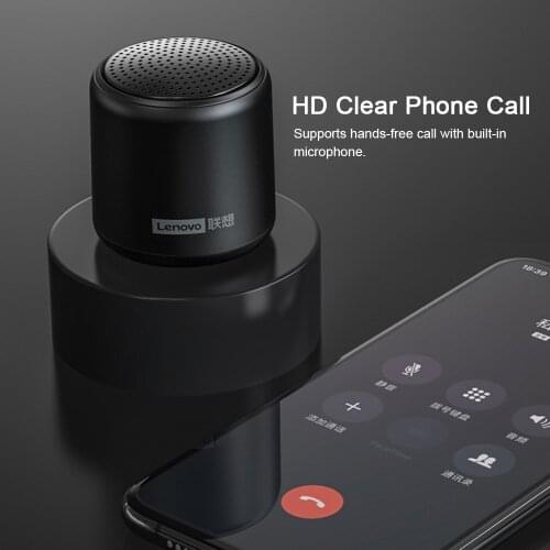 Lenovo L01 Wireless Bluetooth Speaker Portable Outdoor Waterproof Loudspeaker Mini Column Stereo Music Surround Bass Box Mic