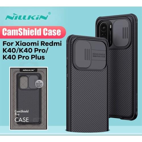 For Xiaomi Redmi K40 Case For Poco F3 For Redmi K40 Pro Nillkin CamShield Pro Slide Camera Protection Cover For Redmi K40 Pro