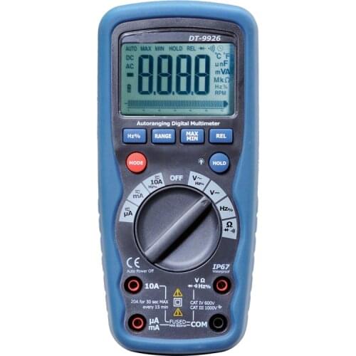 Digital multimeter auto range current voltage resistance test DT-9926