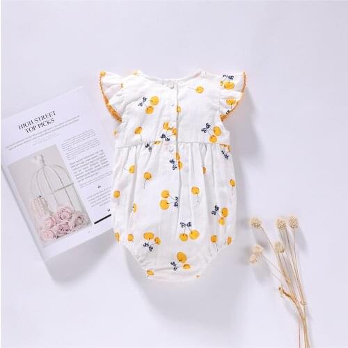 Baby jumpsuit, baby climbing clothes, childrens bag fart clothes, summer new cotton romper
