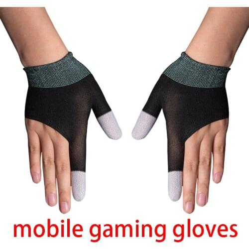 Game Gloves Breathable Game Controller Finger Sleeve Support Almost All Mobile Sweat Proof Non-Scratch Touch Screen Gaming Glove