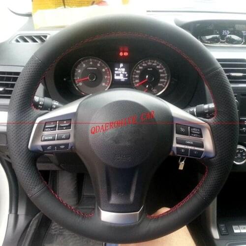QDAEROHIVE Artificial micro fiber Leather Car Steering Wheel Cover for Subaru Forester Legacy Outback NEW