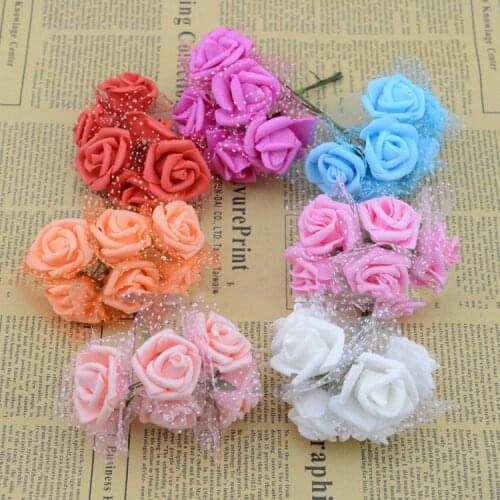 Artificial flowers Fake simulation flowers roses curling foam materials wholesale flowers handmade decorative flower gar
