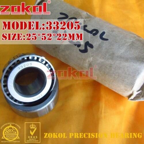 ZOKOL bearing 33205 3007205E Tapered Roller Bearing 25*52*22mm