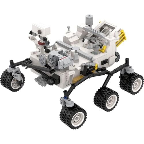 MOC Mars Space Rocket Shuttle Building Blocks Kit Deep Launch Spaceship Ship Bricks Model Perseverance Toys For Children Gifts